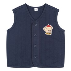 Milk Baby 嬰幼兒奶油熊絎縫背心