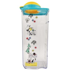 Skater 塑膠耐熱縱橫冷水壺, MOOMIN 透明, 2.2L, 1個