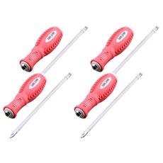TOOLSPIA 軟質握把兩用螺絲起子 150mm, 4個