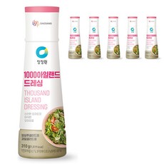 청정원 1000 아일랜드 드레싱, 310g, 6개