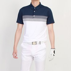 MINEFLOW 男款印花高爾夫短袖Polo衫 707TS01