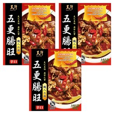 Royal Chef 天廚 五更腸旺調理包, 川味美食, 香Q腸大腸, 搭配濃汁鴨血, 加入爽口酸菜, 1-2人份, 200g, 3盒