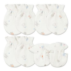 babybear 嬰幼兒小熊棉質防抓手套 6入 + 腳套 2入 組