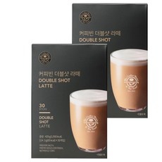 The Coffee Bean 雙倍濃縮即溶拿鐵, 14.3g, 30條, 2盒
