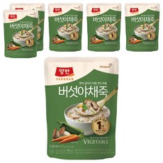 양반 버섯 야채죽, 420g, 6개