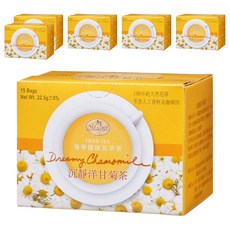 Magnet 曼寧 洋甘菊茶, 柔和甘菊香, 舒緩身心壓力, 無咖啡因茶包, 15包, 1.5g, 6盒