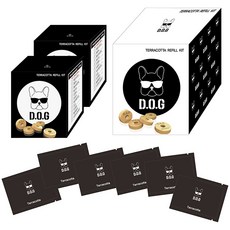 D.O.G 車用芳香劑白陶瓷替換芯片, 1組, Black Cherry