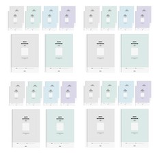 PENPIA 2000 線圈6分割數學筆記本, 隨機出貨, 40個