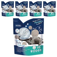 惜時 晶球奈米銀粒子貓砂, 無香味, 10L, 5包