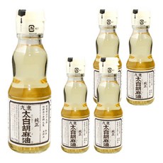 九鬼太白芝麻油*5瓶 日本純正 料理用油 清淡風味, 170g