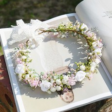 花園玫瑰滿天星花冠