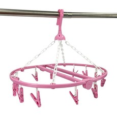 百貨 淑女圓形吊巾架 塑膠材質, 顏色隨機, 1組