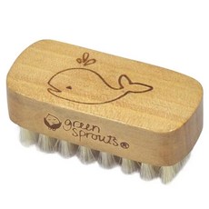 green sprouts 小綠芽 指縫刷, 天然木質手柄，豬鬃毛，適合小手指甲, 單一顏色, 1個