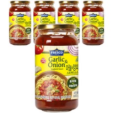 오뚜기 프레스코 마늘 앤 양파 스파게티소스, 600g, 5개