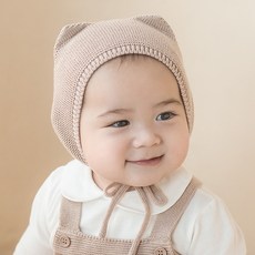 해피프린스 뮤뮤 니트 아기 모자