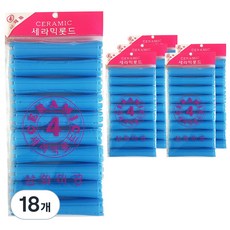 三和美工 陶瓷燙髮捲 4號 10入, 單一顏色, 18個