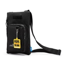 phips 另類方形迷你交叉斜挎包, 黑色