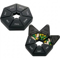 홈즈픽 휴대용 요일별 약통 케이스, 2개