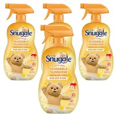 Snuggle 熊寶貝 Huggable Sunshine 快乾纖維除臭劑 正裝, 4個, 470ml