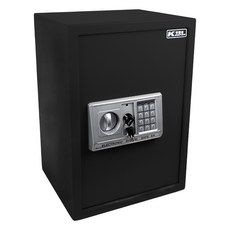 KEEPER SAFE BOX 守護者保險箱 密碼保險箱 防盜三門栓/雙層大空間 50EA 500 x 350 x 300mm, 黑色