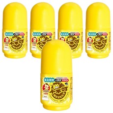 小不叮 草本驅蚊滾珠乳 升級版 嬰幼兒用, 有機精油, 不含DEET, 驅蚊埃及斑蚊/熱帶家蚊/小黑蚊, 30ml, 5瓶