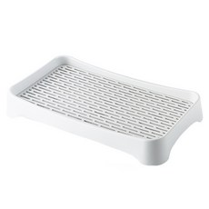 식기 물빠짐 건조대 중형, 1단, 화이트, 1개