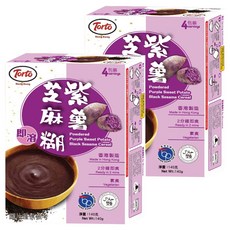 Torto 多多 即溶紫薯芝麻糊 140克 香港製造 2分鐘即食 素食, 35g, 4包, 2盒
