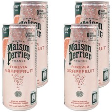 Maison Perrier 法國沛綠雅 氣泡天然礦泉水 葡萄柚風味 鋁罐, 250ml, 4罐