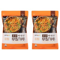 gomgom 酥脆韓式煎餅粉 輕鬆製作道地韓式煎餅 享受口感, 1kg, 2包