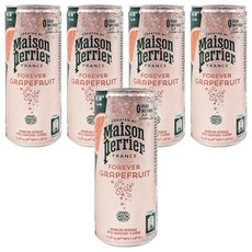 Maison Perrier 法國沛綠雅 氣泡天然礦泉水 葡萄柚風味 鋁罐, 250ml, 5罐
