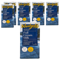 westgold威斯蘭 全脂保久乳 - 紐西蘭草飼全脂牛奶, 1L, 6瓶