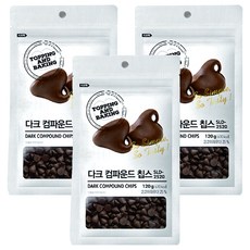 큐원 다크 컴파운드 칩스, 120g, 3개