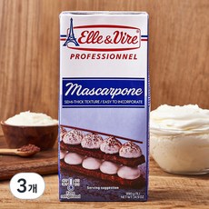 엘르앤비르 마스카포네 치즈, 1L, 1개입, 3개