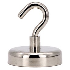 超強力磁鐵掛勾 可拆卸 戶外居家兩用, 4個, Silver