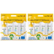 네오팜 아토팜 키즈 포밍 핸드워시 본품 300ml + 리필 250ml x 3p 세트, 2세트, 레몬향