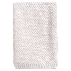 HOLA 和樂家居 伊登緹花純棉風格浴巾 棉紗 490g 140 x 70 x 0.5cm, 斜紋灰, 1條