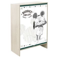 收納王妃 迪士尼 木製鞋櫃 90 x 60 x 30cm, 遮眼米奇