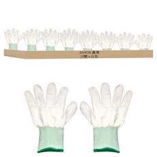 嘉鴻牌 合手型棉紗手套 白色 M碼 手套芯 聚酯纖維 中國製, 1組