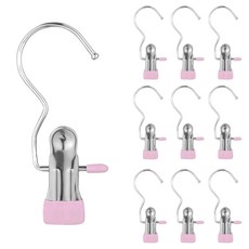 Salthong 不鏽鋼多用途夾, 粉紅色, 10個