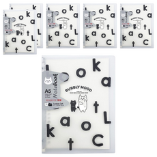 PENROTE 筆樂 20孔活頁筆記本 A5 露咖貓,白色,6本