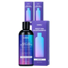 쿤달 바이올렛 애쉬 보색샴푸 자스민우디향, 3개, 300ml