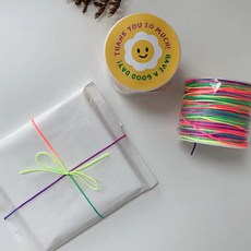 ABM 彩虹禮物包裝繩, 混合色, 50m, 5個