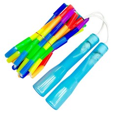 JFROPE 閃亮兒童彩虹珠跳繩, 天空藍