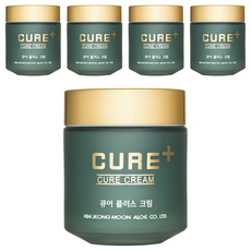 김정문알로에 큐어 플러스 크림, 80g, 5개