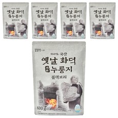일일곡식 옛날 화덕 누룽지 블랙보리, 600g, 5개