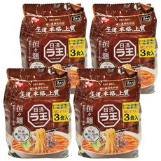 NISSIN 日清 拉王 3食包麵 擔擔麵風味 95g, 12包