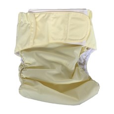 男女通用魔鬼氈布尿布 06 黃色 均碼, 1件, 1個