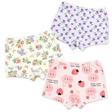 Maykids 女童碎花棉質內褲 3件組