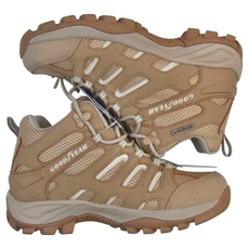 GOODYEAR 固特異 女高筒防水鞋 - 奶茶色, 網布鞋面, 戶外鞋, 235mm