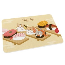 柴語錄 壽司珪藻土地墊 台灣製造, 大滿貫, 1個